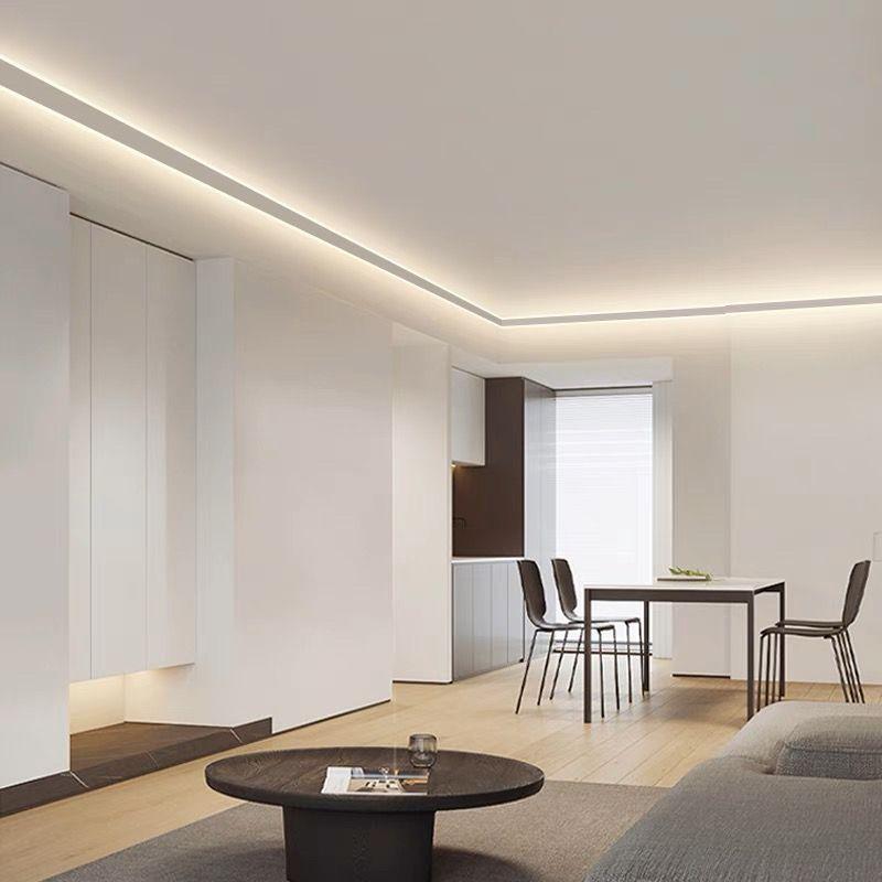 Light-Emitting Crown Moulding Lamp Ceiling-Free Suspension Ceiling Lamp Slot Plaster Line Light-Emitting Led Negative Angle Linear Lamp