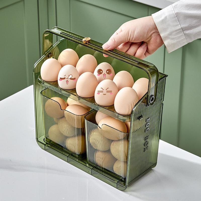 egg storage box refrigerator side door storage rack kitchen dedicated storage egg carton fresh-keeping box egg storage box storage box