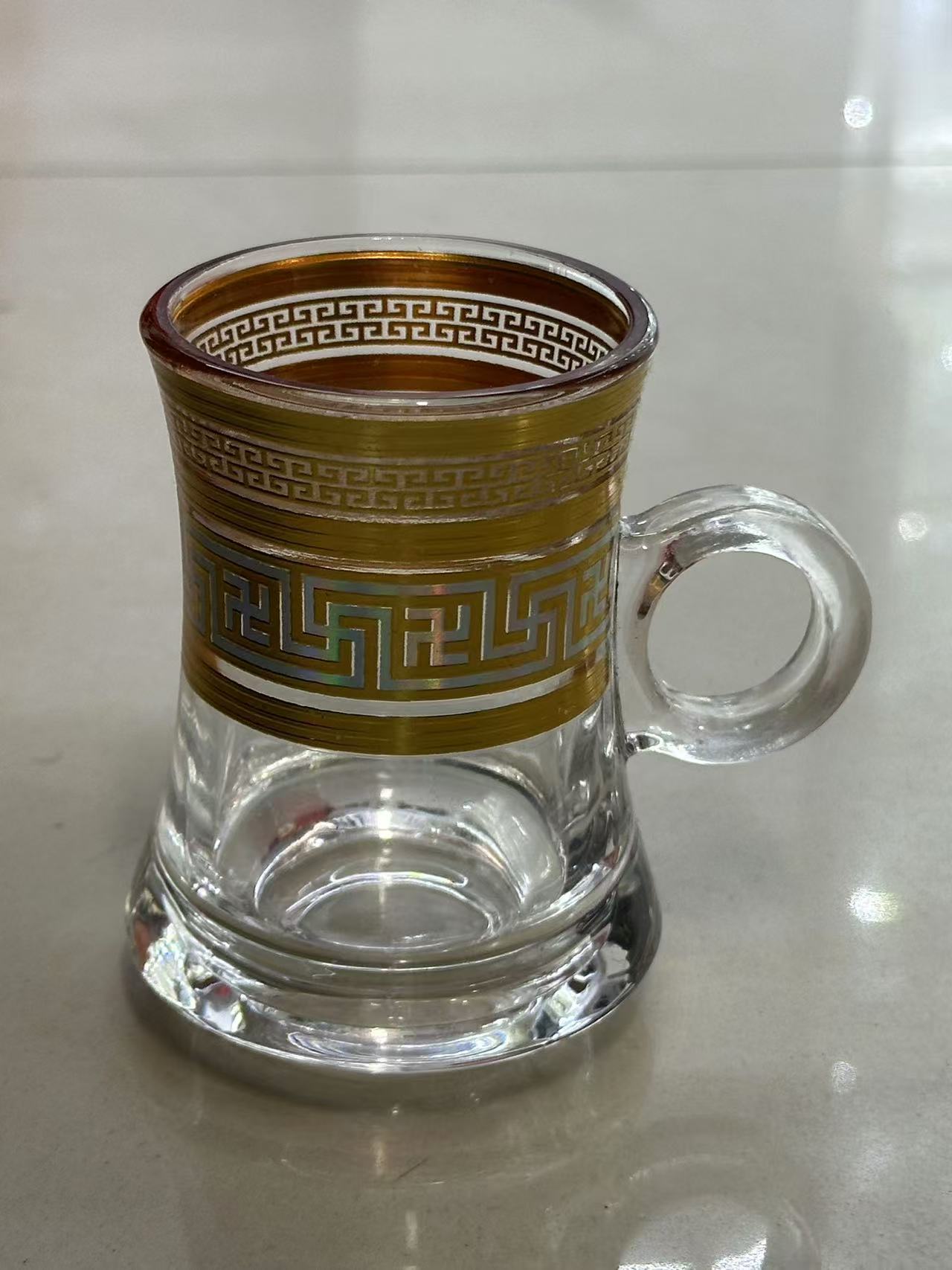 小众咖啡杯贴花复古佛雕杯子