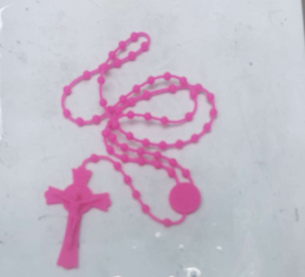 宗教产品，硅胶十字架项链，七彩颜色畅销国外市场欢迎新老客户订货选购细节图