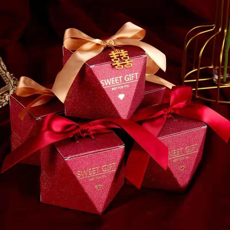 wedding candies box wholesale wedding tie candy box happy box wedding portable gift box gift box handbag