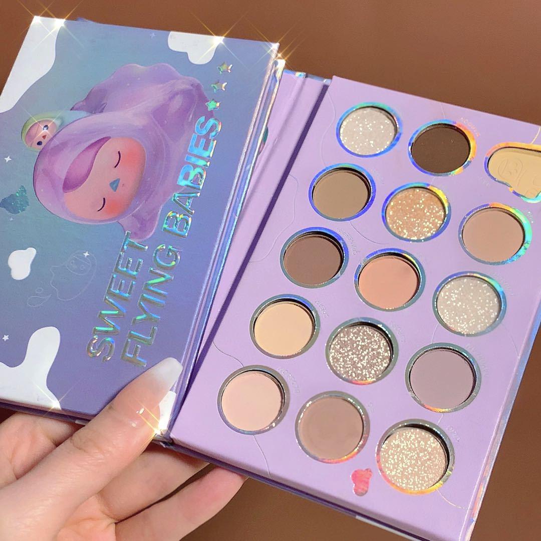 muge leen new product 15 colors eye shadow plate pearlescent matting agent fine quality not easy to smudge daily internet celebrity live broadcast