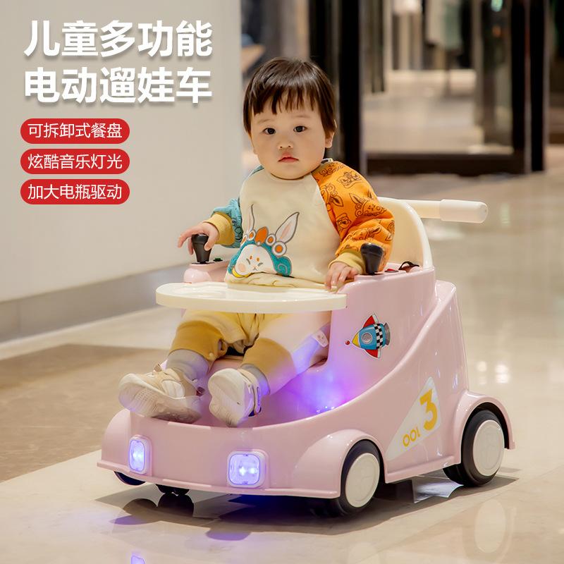 children's electric car internet celebrity scooter baby boys and girls baby dining chair can sit remote control drift car music light