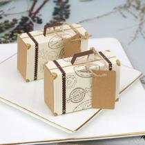 european new style candy box creative mini luggage candy box mini suitcase wedding candies box paper box wholesale