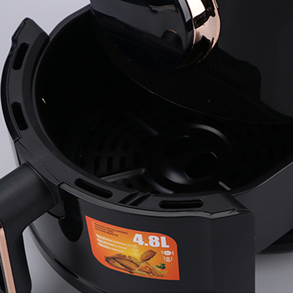 RAF Black automatic touch screen air fryer, smart oil-free small electric fryer, French fries machine Application Scenario