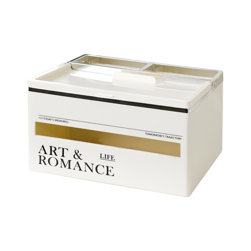 Wholesale B78-ZJH23121 Tissue box, living room tissue box, simple, multi-functional, creative and light luxury desktop storage box detail image 11