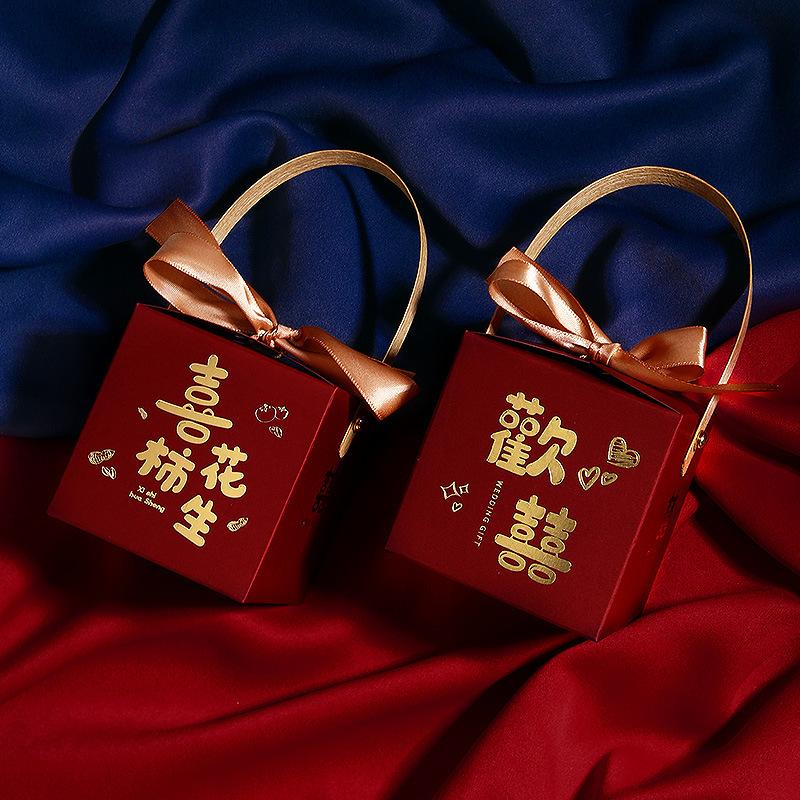 xi candy box wedding xi candy box wholesale ins candy bag chinese style engagement creative candy box wedding packing boxes