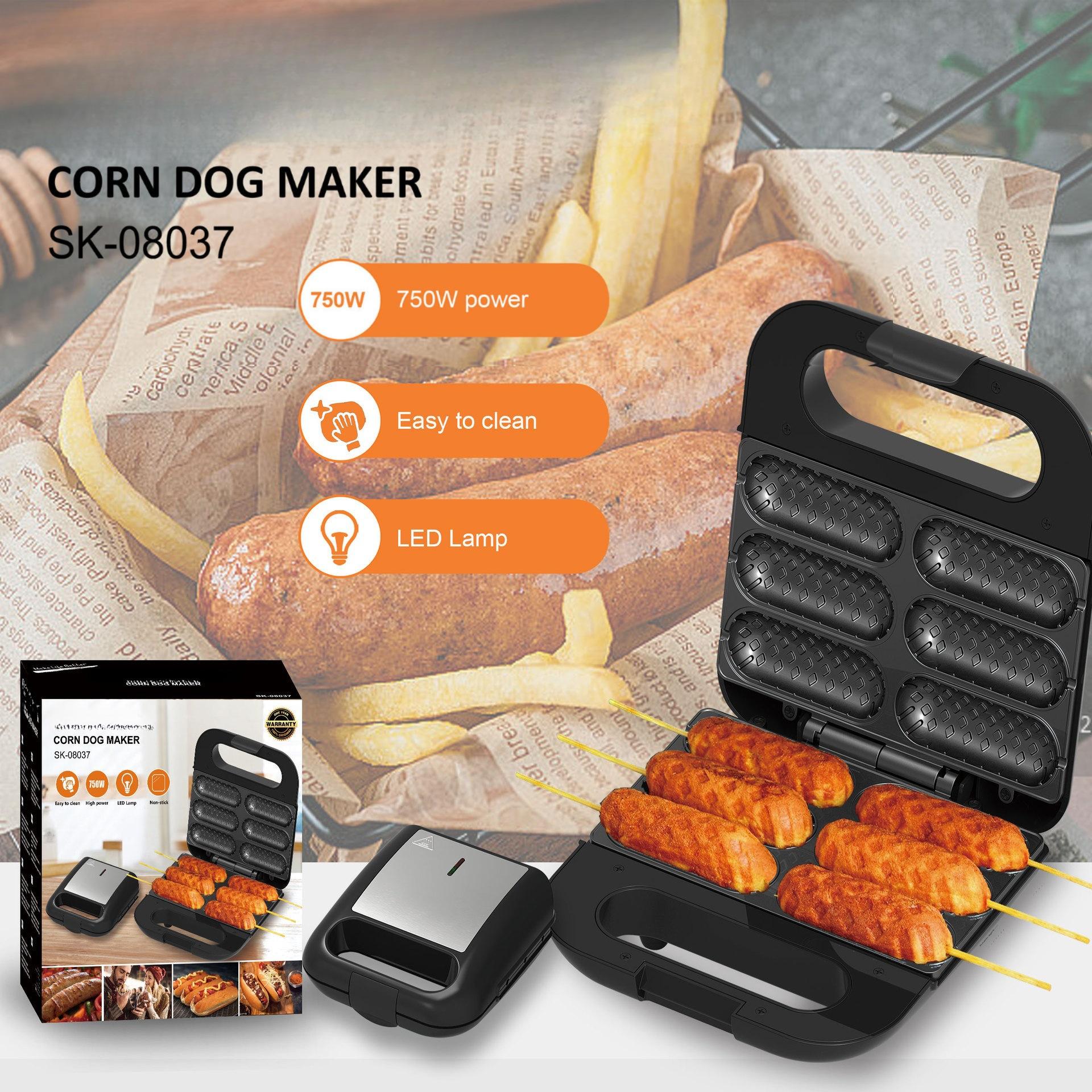 110v cross-border delivery hotdog maker starch roast sausage machine sausage machine corn dog maker