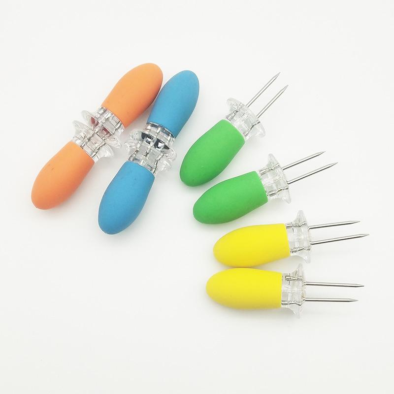 Skewer Stainless Steel Corn Fork Barbecue Corn Needle Corn Plug
