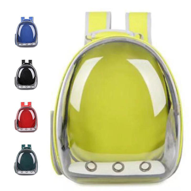 bag pet bag backpack portable bag pet supplies backpack backpack fully transparent pet bag