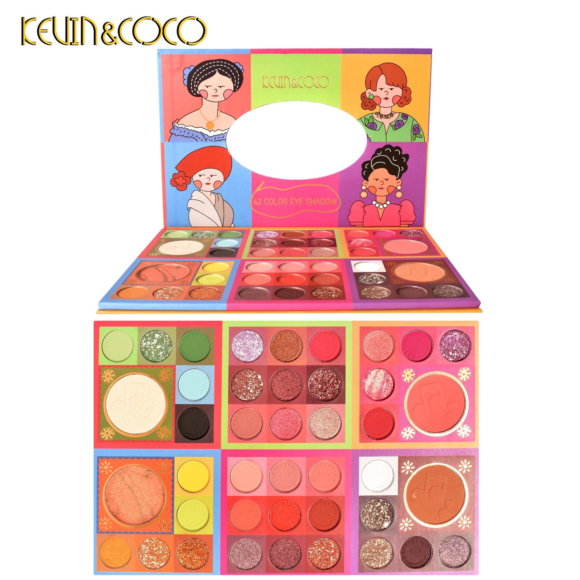 42 color circus shimmer matte eye shadow waterproof