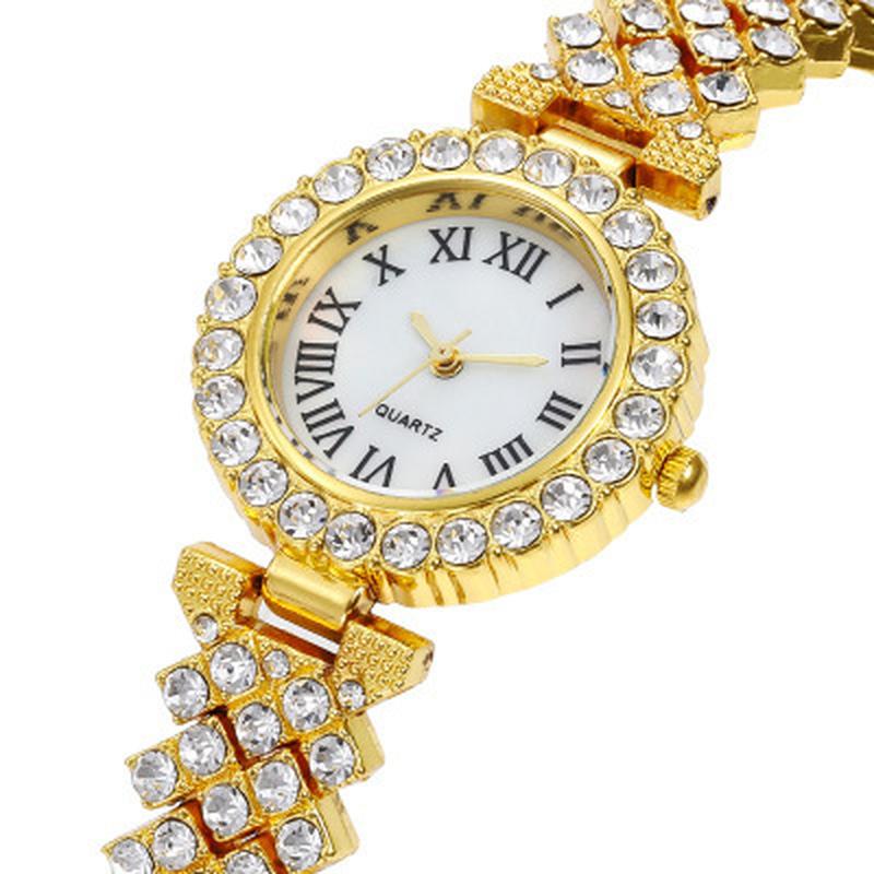 high-end fashion luxury goddess diamond watch women's watch full of diamonds women's watch all-match fashion watch wrist watch quartz watch