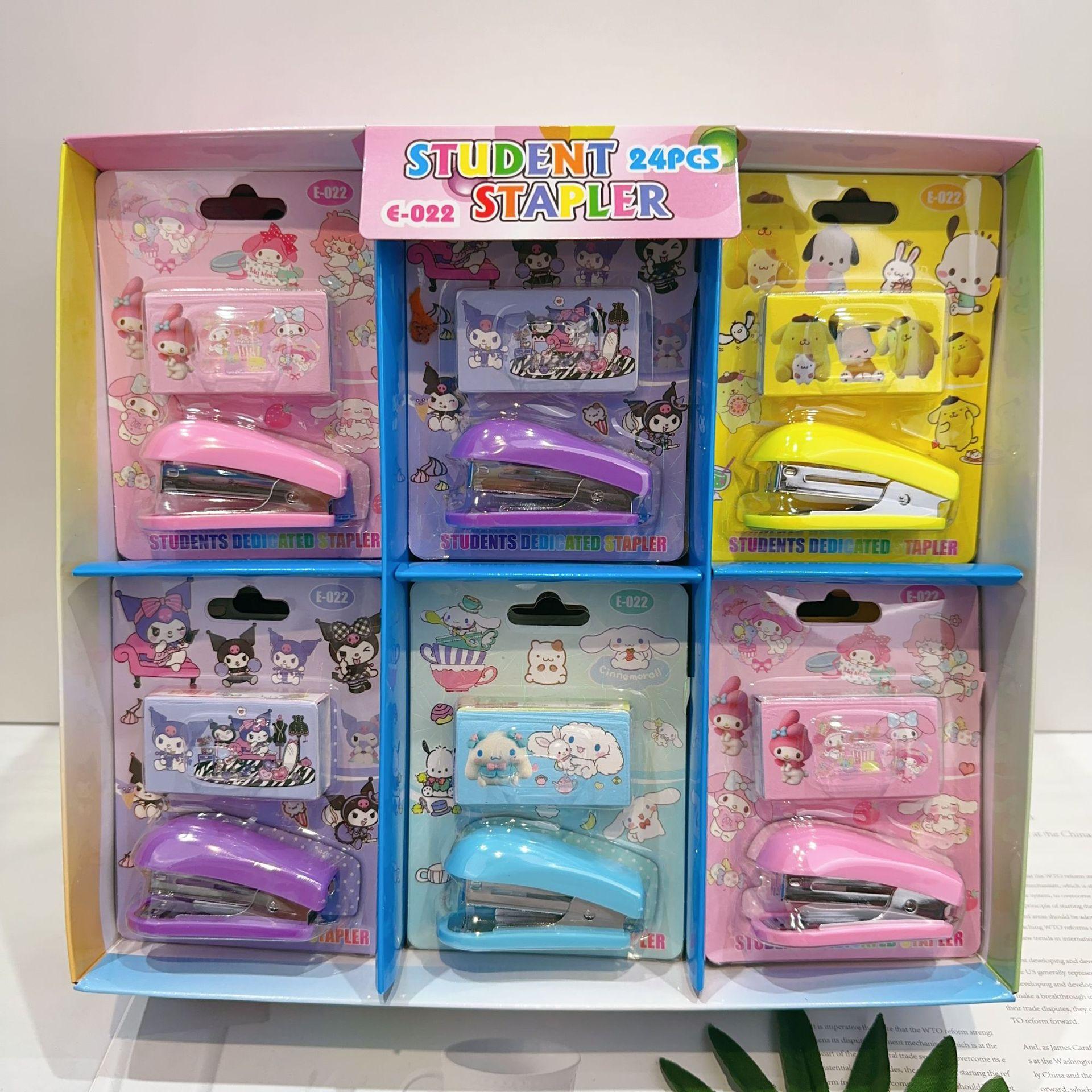 new cartoon sanliou stapler stationery suit cute cartoon loromi student journal tools stapler