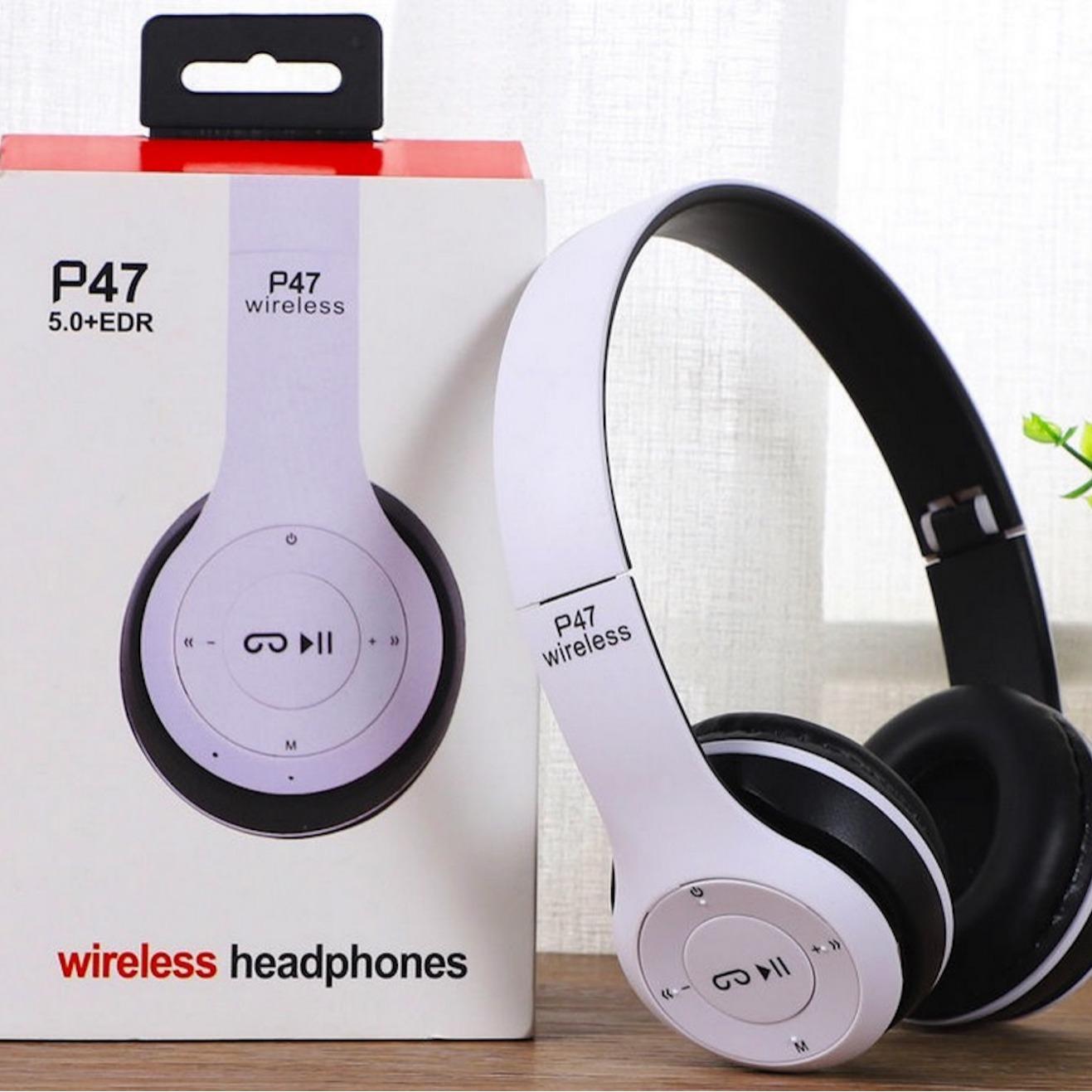 Factory Wholesale Head-Mounted P47 Bluetooth Headphone Head-Mounted Foldable Bass Foreign Trade Gift Wireless Sports