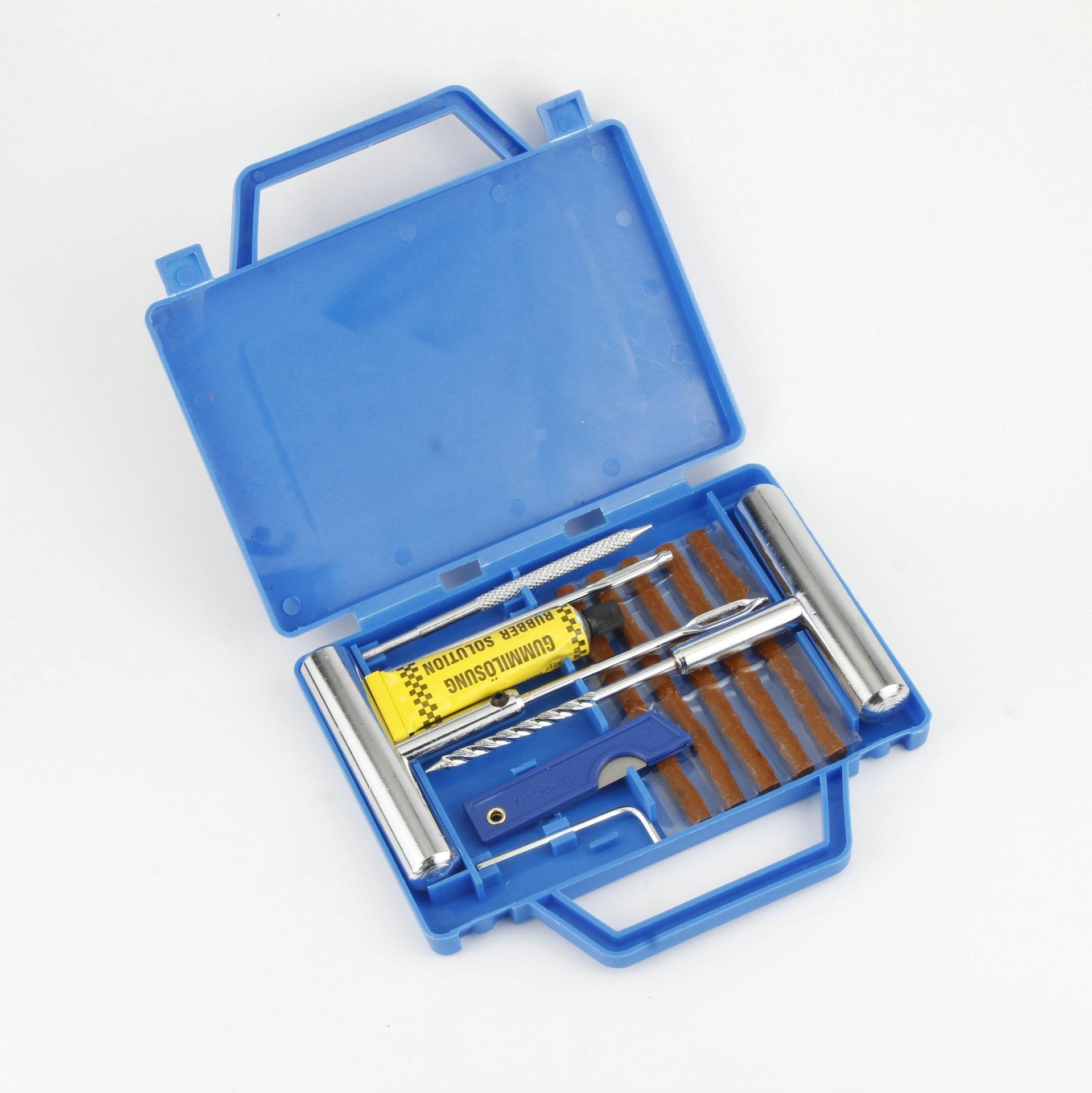 car tire repairing tools set tire repair tools metal kit vacuum tire quick tire repair kit
