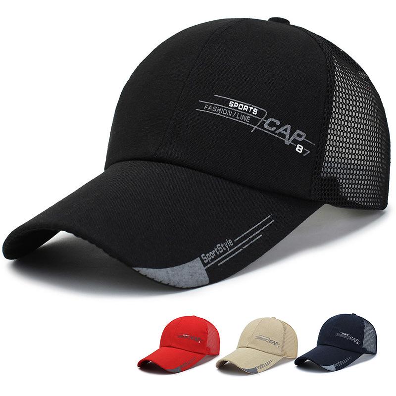 summer hat men's quick-drying mesh cap baseball cap sun protection sun hat outdoor fishing cap breathable peaked cap women