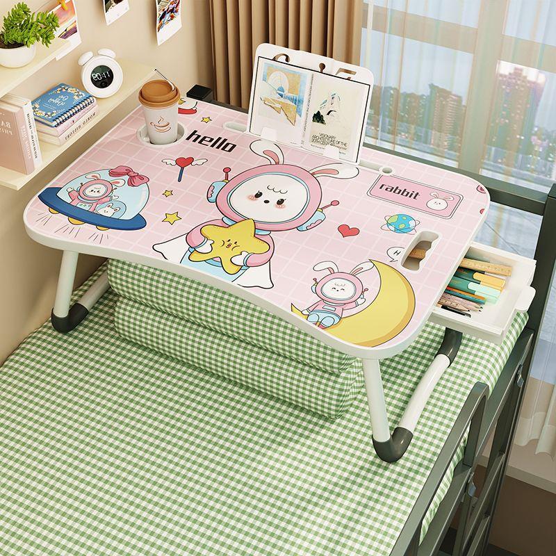 bed desk foldable small desk computer desk bed lazy table student dormitory work desk bedroom bookshelf table