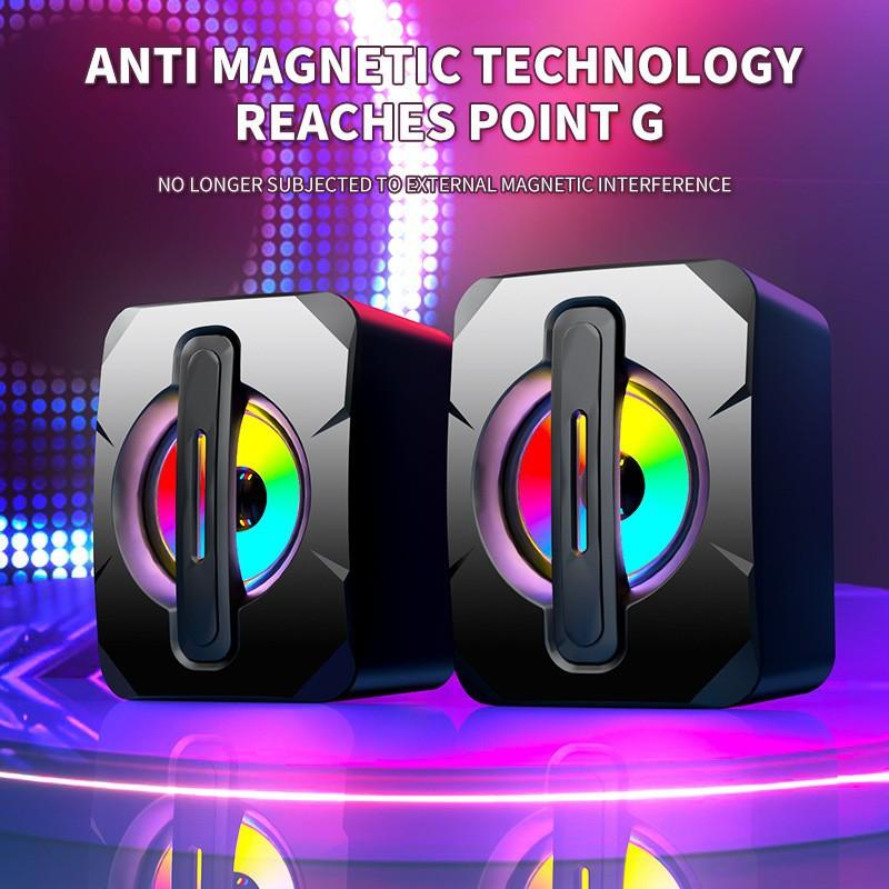 cross-border rgb desktop computers and laptop computer cellphone photography slide viewer usb wired mini subwoofer desktop small speaker
