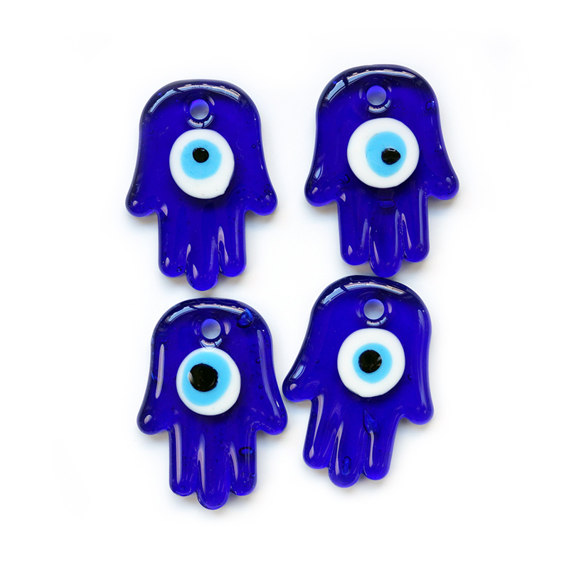 Evil Eye, Devil's Eye keychain, handcrafted glass, blue eye jewelry keychain hanging, Fatima palm shape, Siyao jewelry, original manufacturer in Yiwu market, origin supply, wholesale in stock Application Scenario