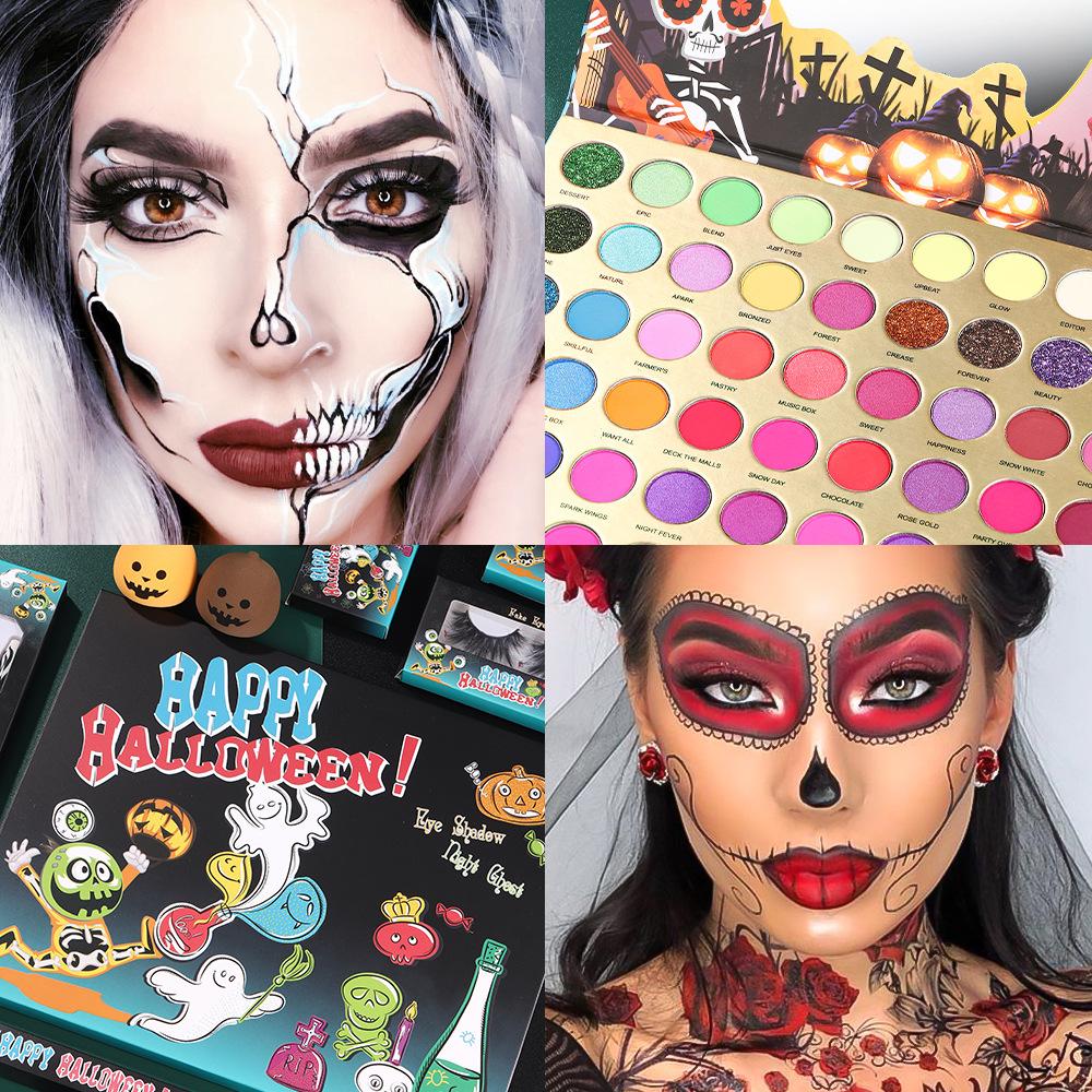 halloween makeup set cross-border spot lip lacquer eye shadow repair all in one set stage makeup body painting