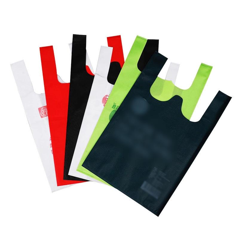 Spot Non-Woven Fabric Vest Bag Environmental Protection Non-Woven Fabric Shopping Handbag Advertising Non-Woven Fabric Convenient Plastic Bag Wholesale