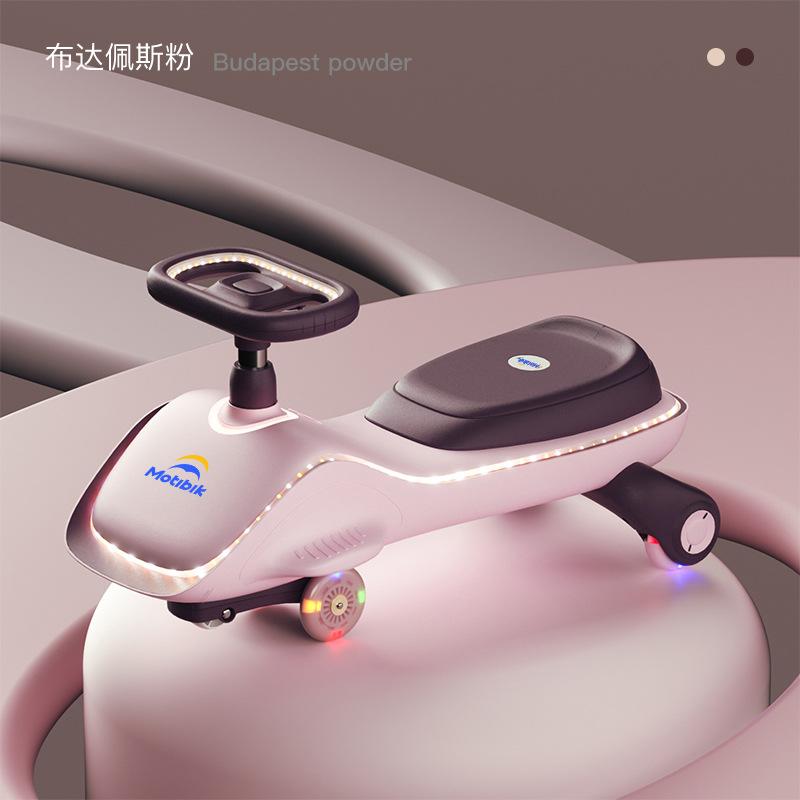 New Baby Swing Car Mute Universal Wheel Swing Car Male and Female Baby Luge Support One Piece Dropshipping