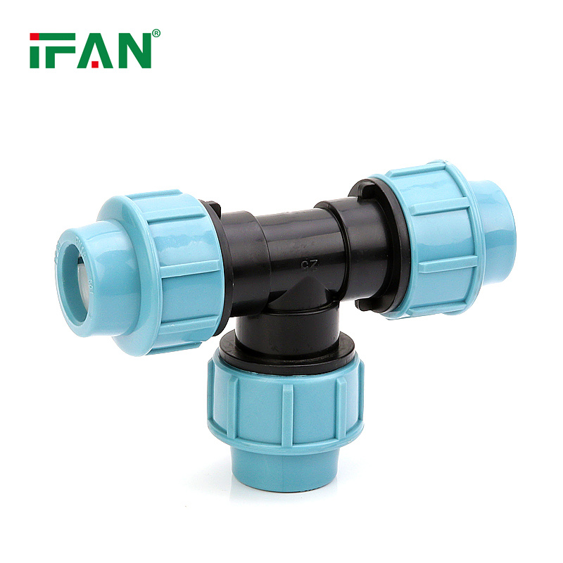 IFAN 601 Poly Plumbing Tee Quick Connect HDPE Pipe Fittings 