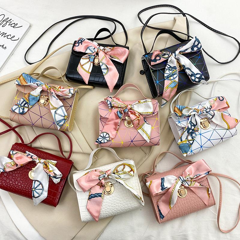 Silk Scarf Kelly Bag Summer Ladies Bags Stone Pattern Handbag Messenger Bag Women's All-Match Mini Bag