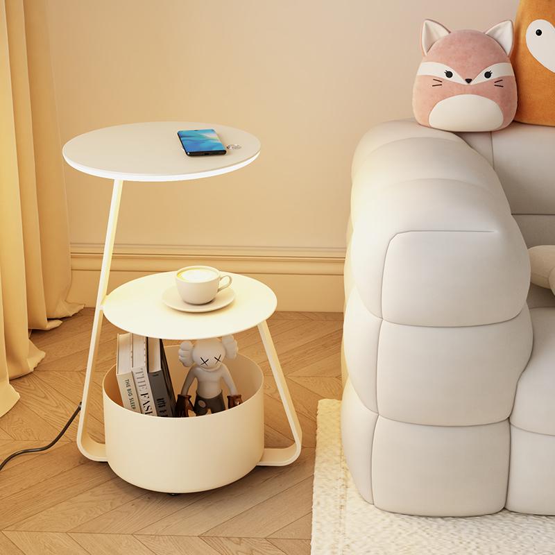 x90u2023 new living room sofa side table storage floor lamp bedroom smart bedside table integrated ambience light