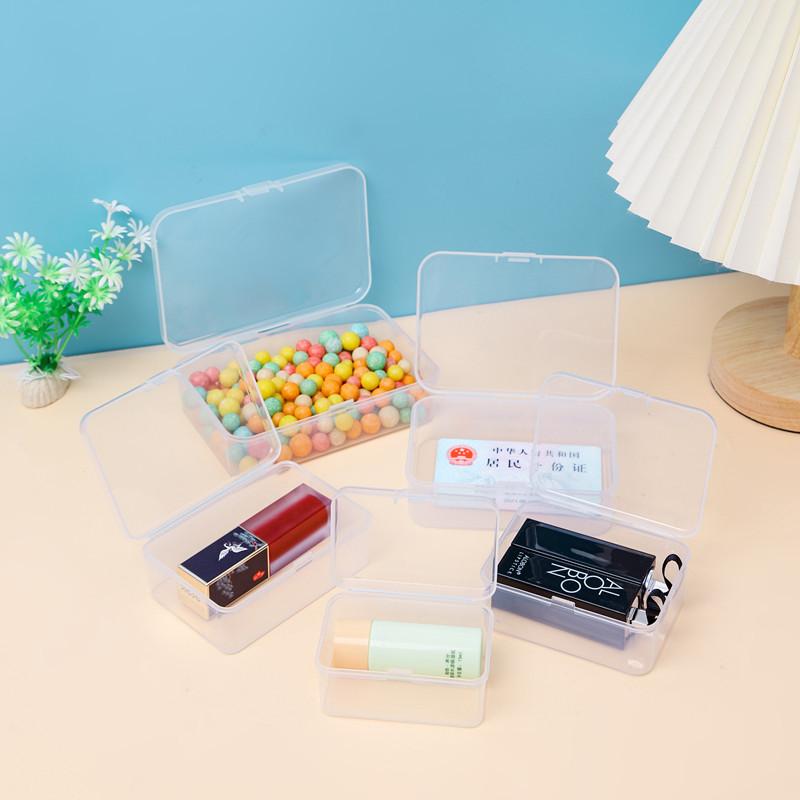heightened pp plastic box rectangular transparent teaching aids storage electronic spare parts box small products soap flake packing box
