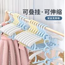 multifunctional children's hanger infant child kid telescopic coat hanger household newborn baby child children's hanger wholesale