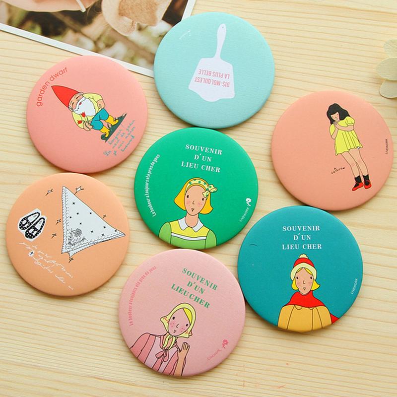 korean style cute makeup mirror portable portable makeup mirror mini mirror makeup mirror