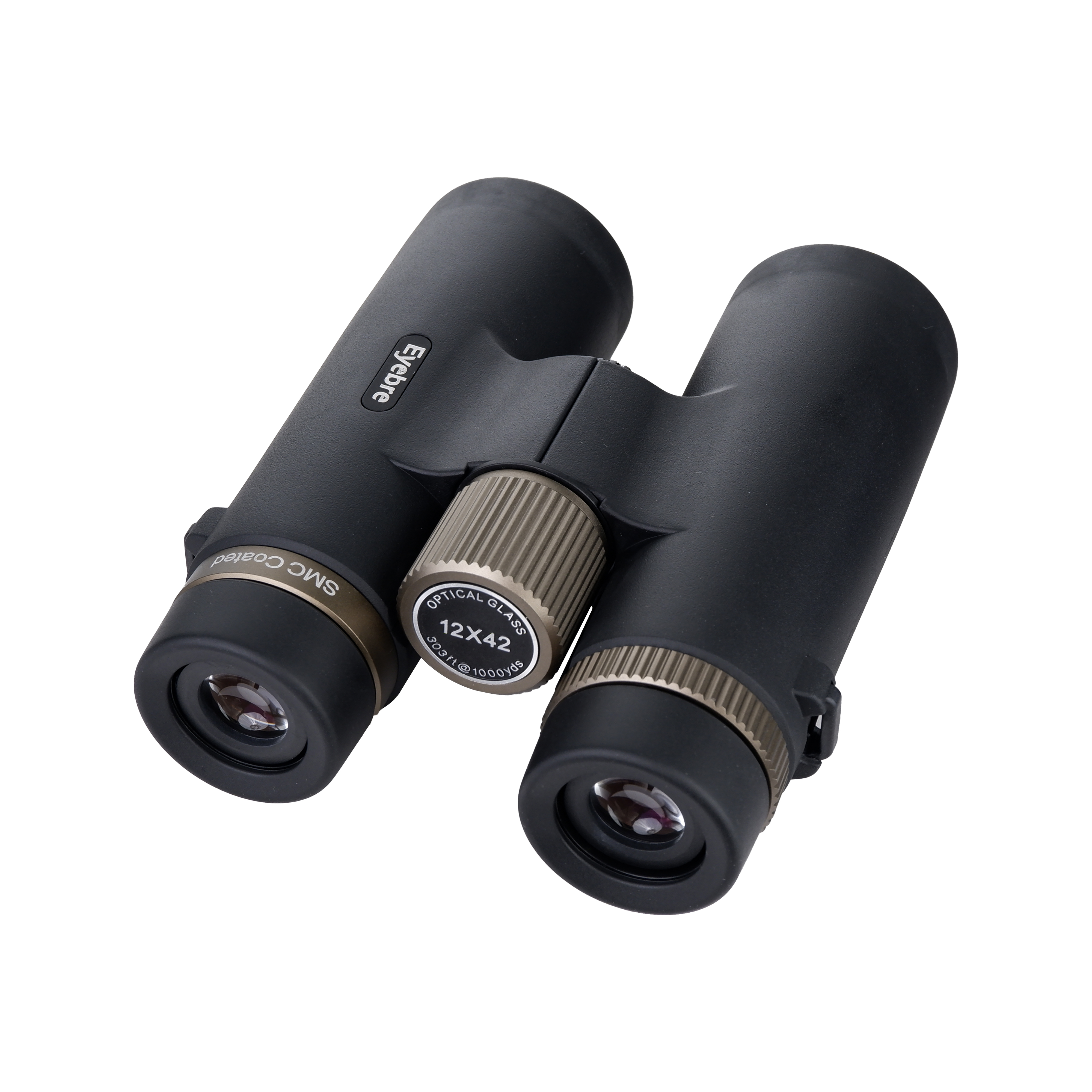 12X42 black red film titanium gold handwheel straight telescope Specification image