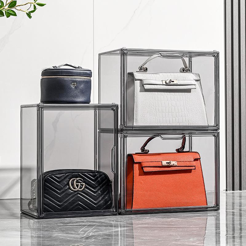 Bag Storage Box Artifact Transparent Cabinet Hanging Bag Luxury Dustproof Display Cabinet Acrylic Storage Bag Storage Rack