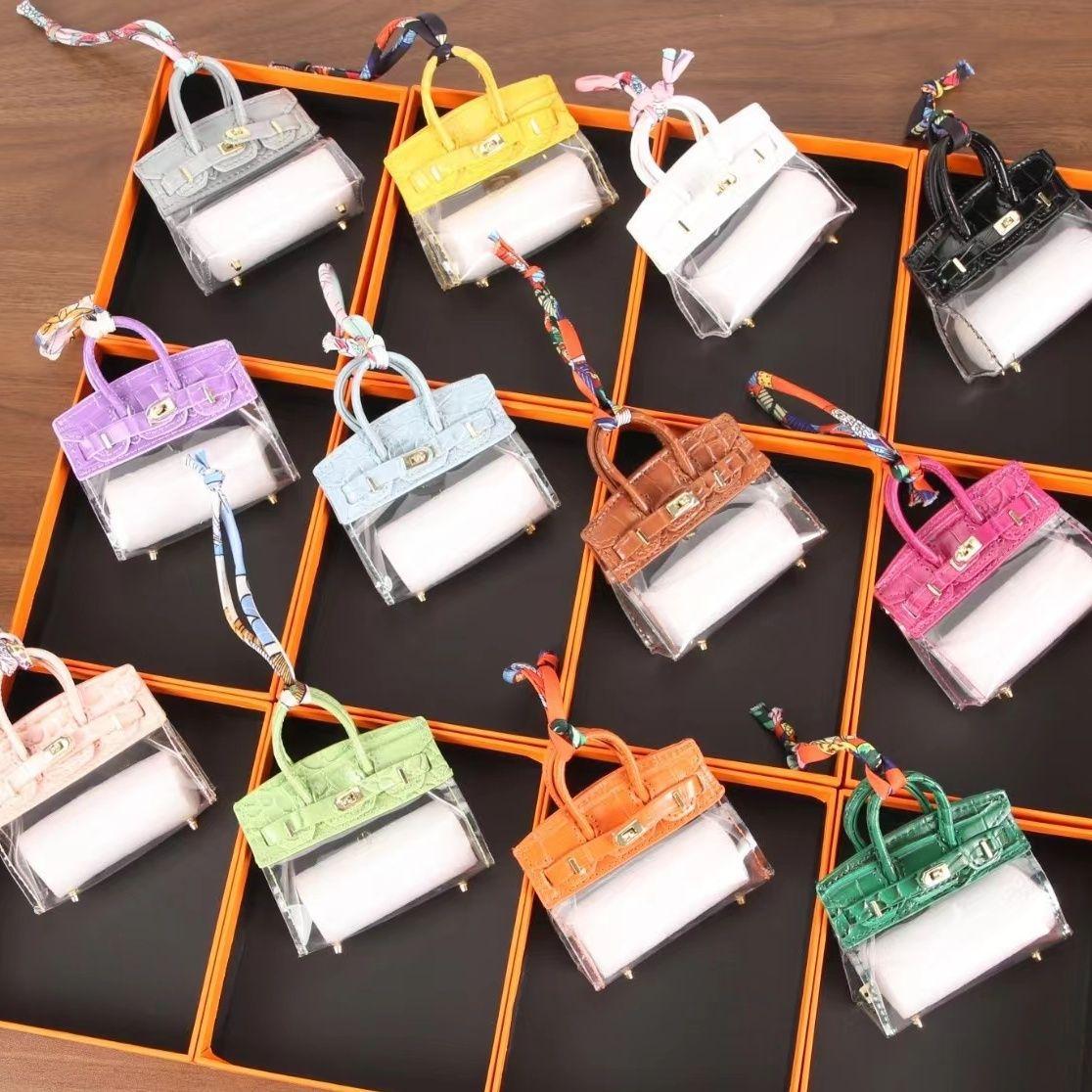 microfiber mini ladies 2024 new cute exquisite mini small handbag transparent fashion kelly bag