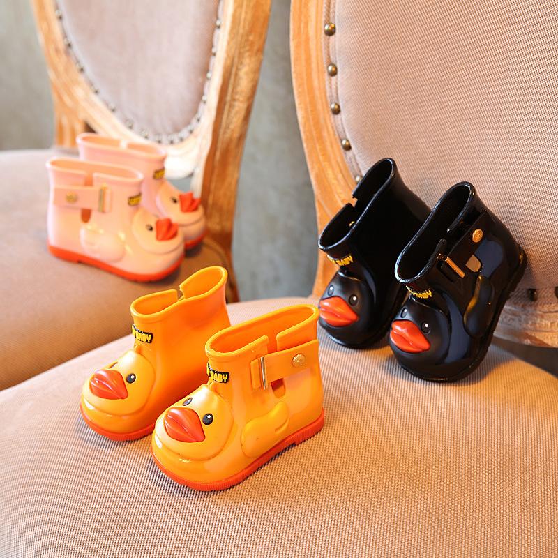 2022 cross-border children's rain boots baby boys' and girls' little kids' rain boots duck-proof * rain shoes