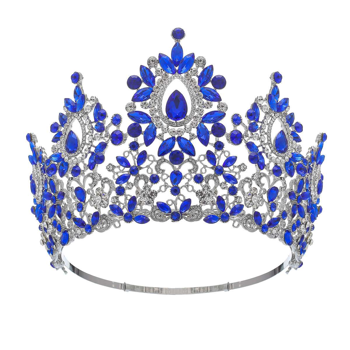 新娘头饰饰品 塑料皇冠 花瓣装饰 发饰 优雅新娘皇冠 婚礼必备品 高贵不贵细节图