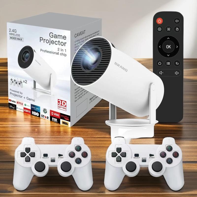 cross-border foreign trade popular english m300max game projector hd 4k smooth non-stuck couple double entertainment