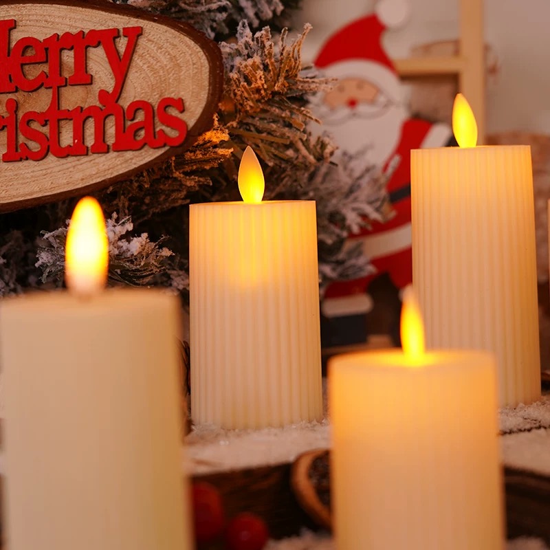 仿真子弹头长杆LED电子蜡烛婚礼宴会派对装饰圣诞节无烟生日布置蜡烛香薰蜡烛圣诞树蜡烛生日快乐蜡烛蜡烛国外蜡烛美观白蜡烛