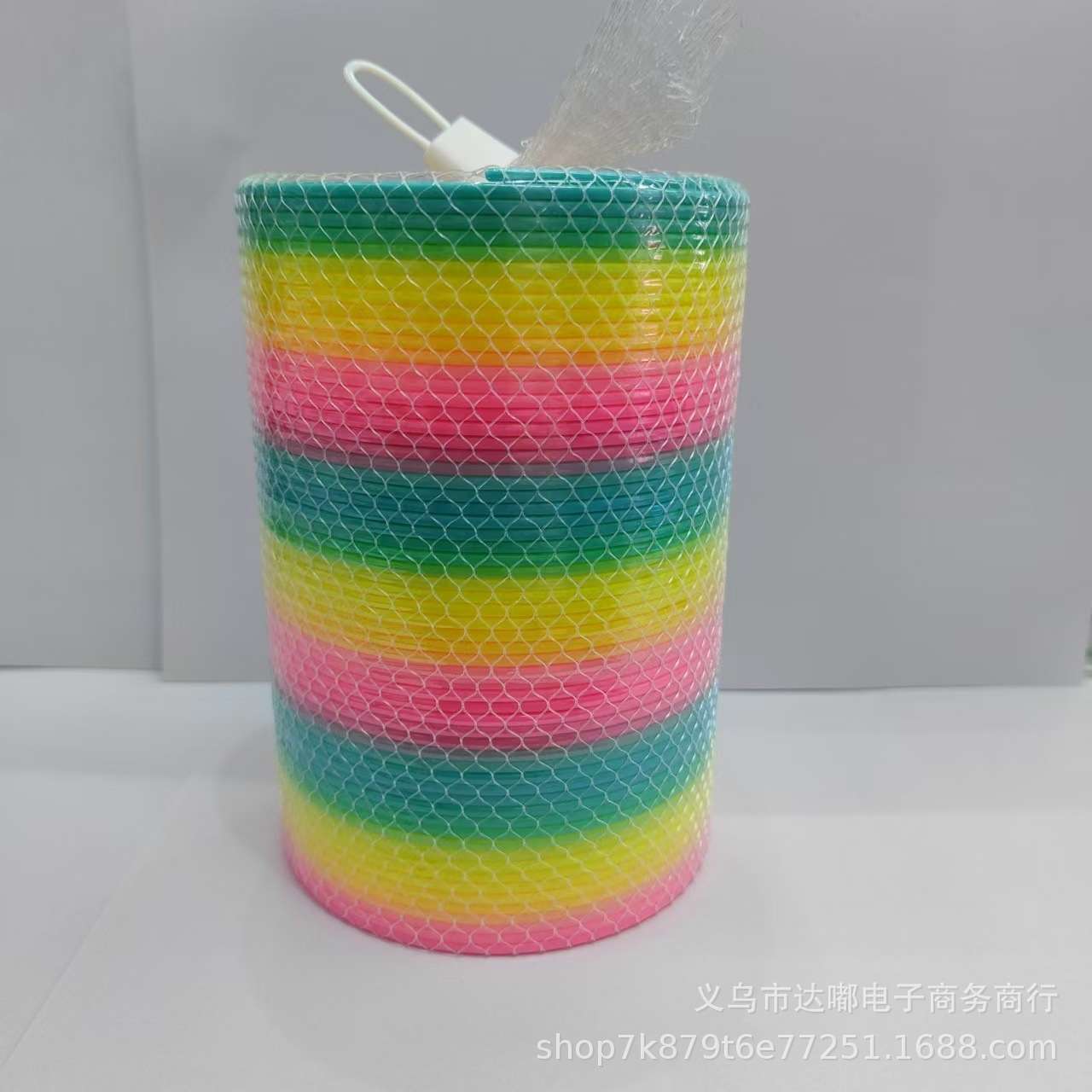 Rainbow Circle Children's Intelligence W1010-15A1 Elastic Magic Large Rainbow Circle Stacking Circle Nostalgic Childhood Toy detail image 2