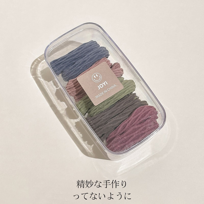 无缝不伤发圈高马尾发绳扎头绳高弹力耐用加粗橡皮筋小女孩皮套 详情图4