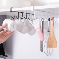 Iron Cabinet Storage Hanger Multi-Functional Row Hook 6-Piece Wardrobe Organizer Kitchen Partition Hook