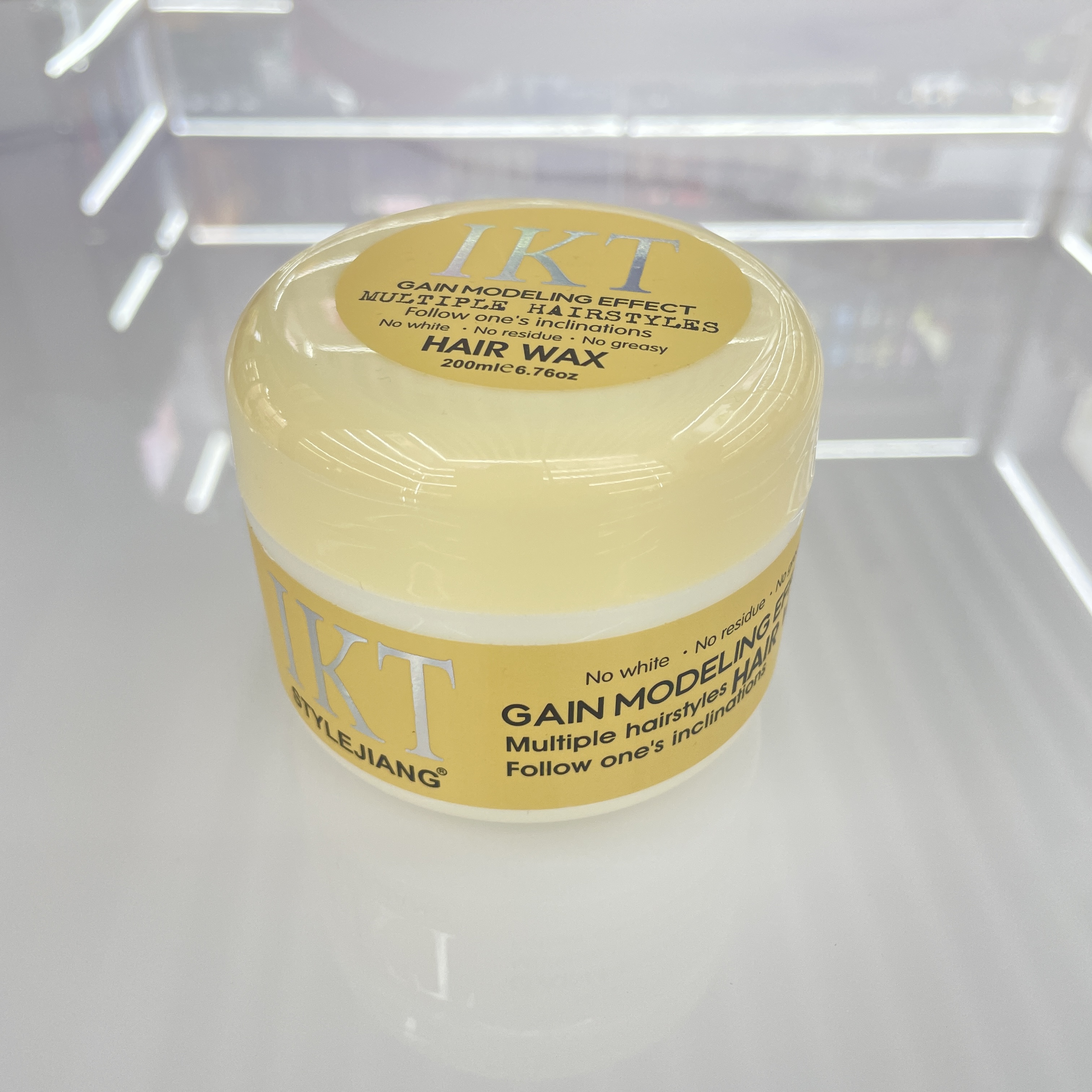 200ml 米黄盖发蜡（IKT标）200ml 橄榄发蜡图