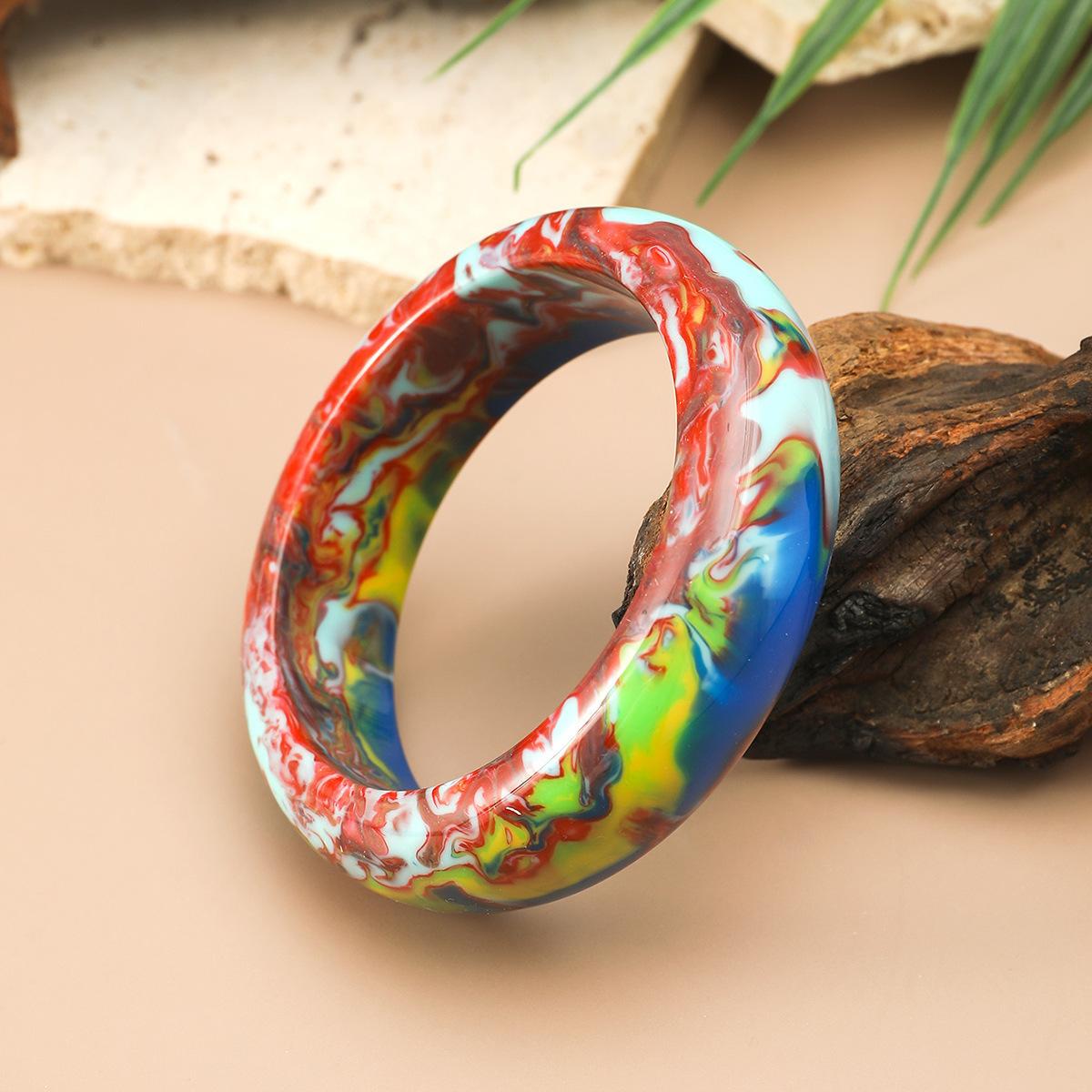 retro seven-color gem jade bracelet unique simple exquisite seven-color gem bracelet a variety of women's color bracelets