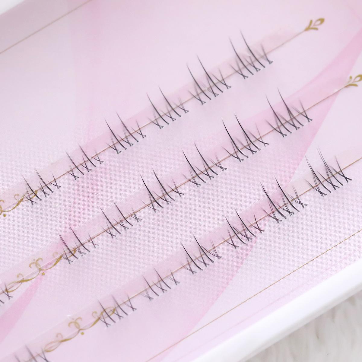 peach fox false eyelashes lower eyelashes natural simulation japanese cross sunflower lower eyelash lazy segment single cluster