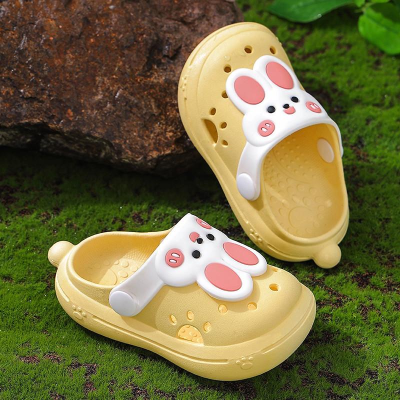 rabbit children's hole shoes boys summer boys indoor closed toe non-slip baby slippers outdoor beach shoes kids
