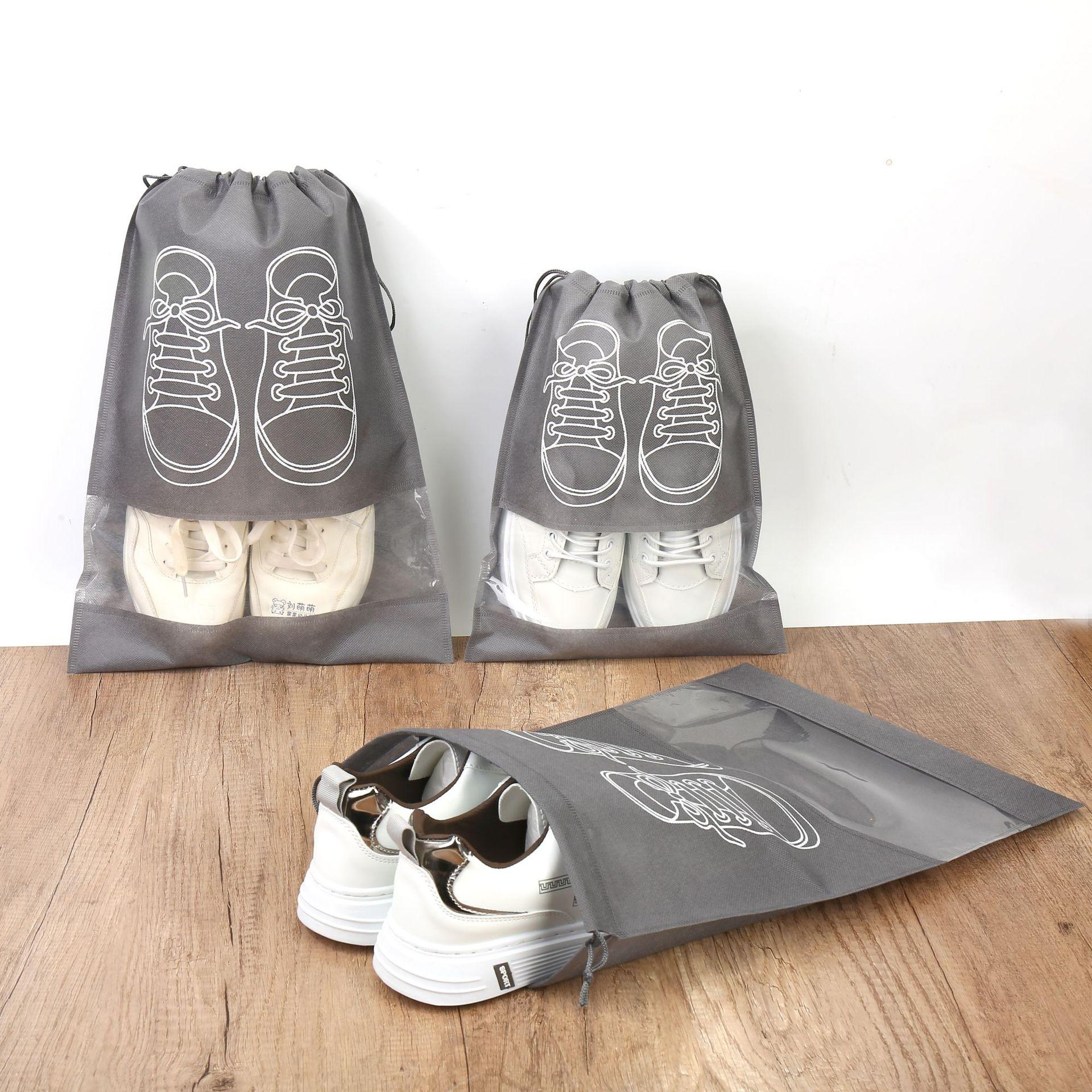 Spot Non-Woven Shoe Bag Storage Bag Shoe Storage Drawstring Drawstring Drawstring Shoe Storage Bag Dust Bag Zipper Shoe Bag