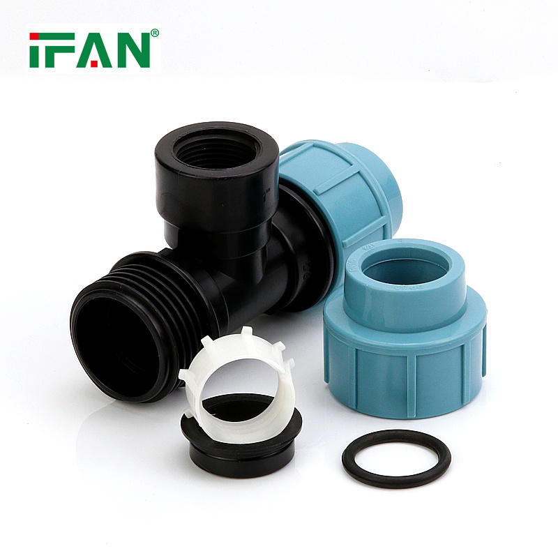 IFAN 601 Poly Quick Connect Female Tee PE PP Pipe Fittings 细节图