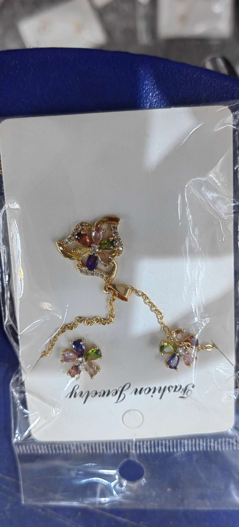 项链耳钉套装