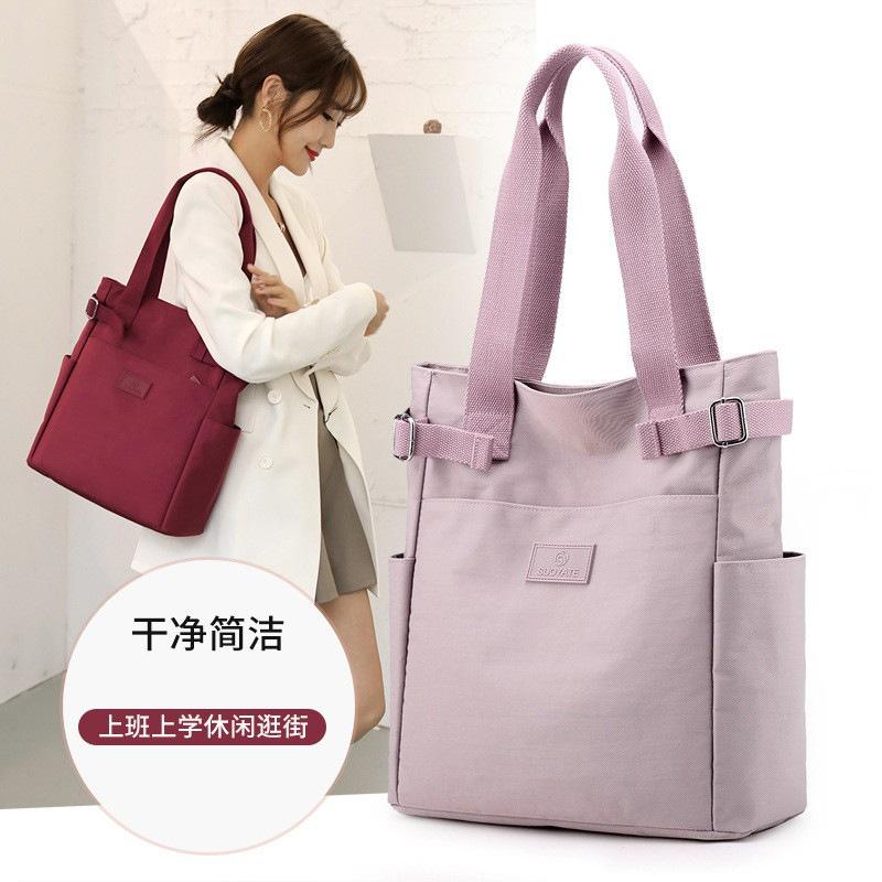 2020 new european and american ladies handbag shoulder fashion big bag mummy bag nylon cloth tote bag shoulder bag for women